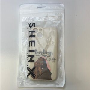 SHEIN  Cream Graphic Phone 13 Case